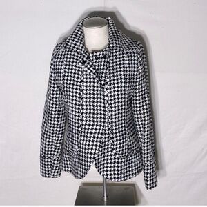 Vitrin Design Black & White Houndstooth Blazer Jacket M